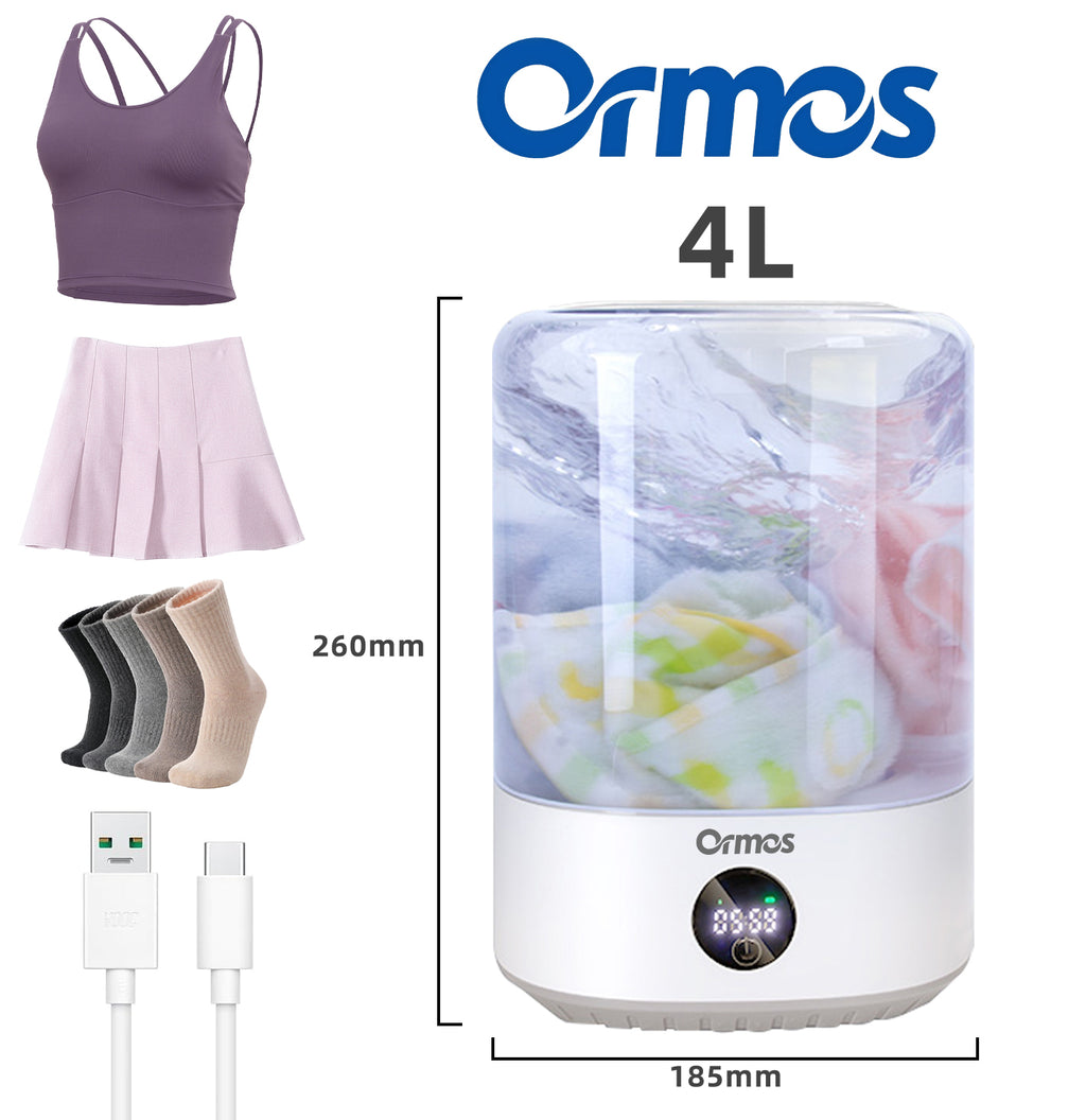 Portable Mini Washing Machine USB Rechargeable Cordless