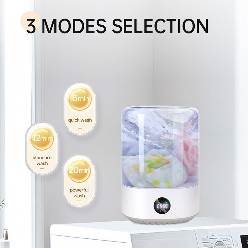 Portable Mini Washing Machine USB Rechargeable Cordless