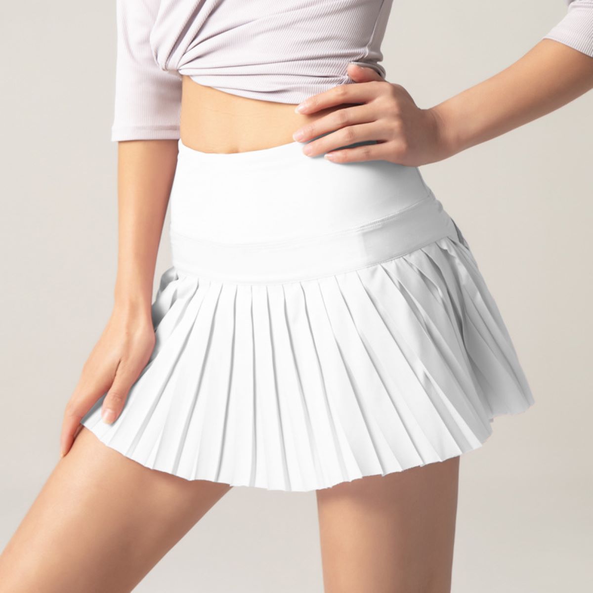 Skirts with undershorts and side pockets
