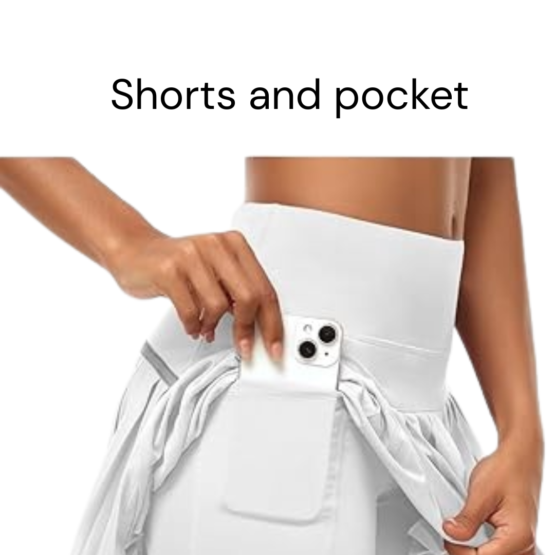 Skirts with undershorts and side pockets