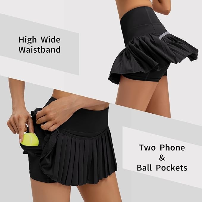 Skirts with undershorts and side pockets