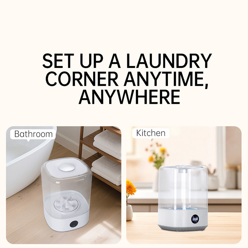 Portable Mini Washing Machine USB Rechargeable Cordless